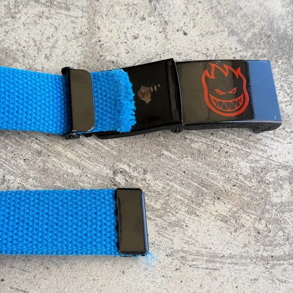 Vintage Spitfire Bighead Web skater Belt Blue One Size - Picture 5 of 8